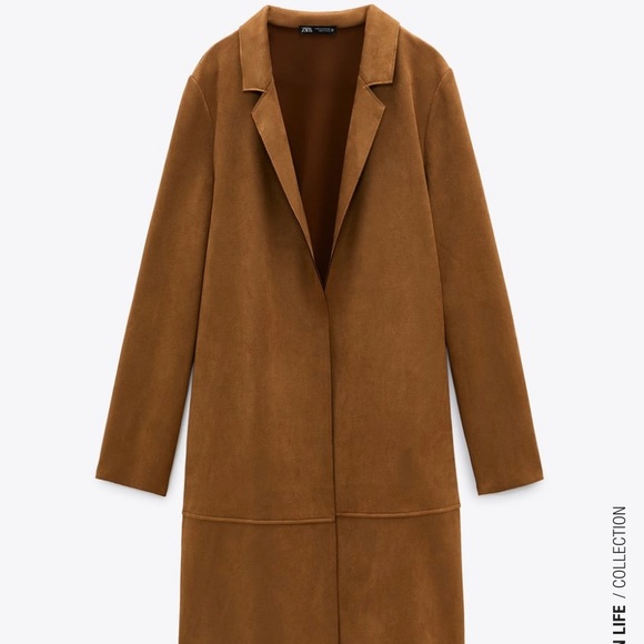 ZARA | Faux Suede Coat ✨